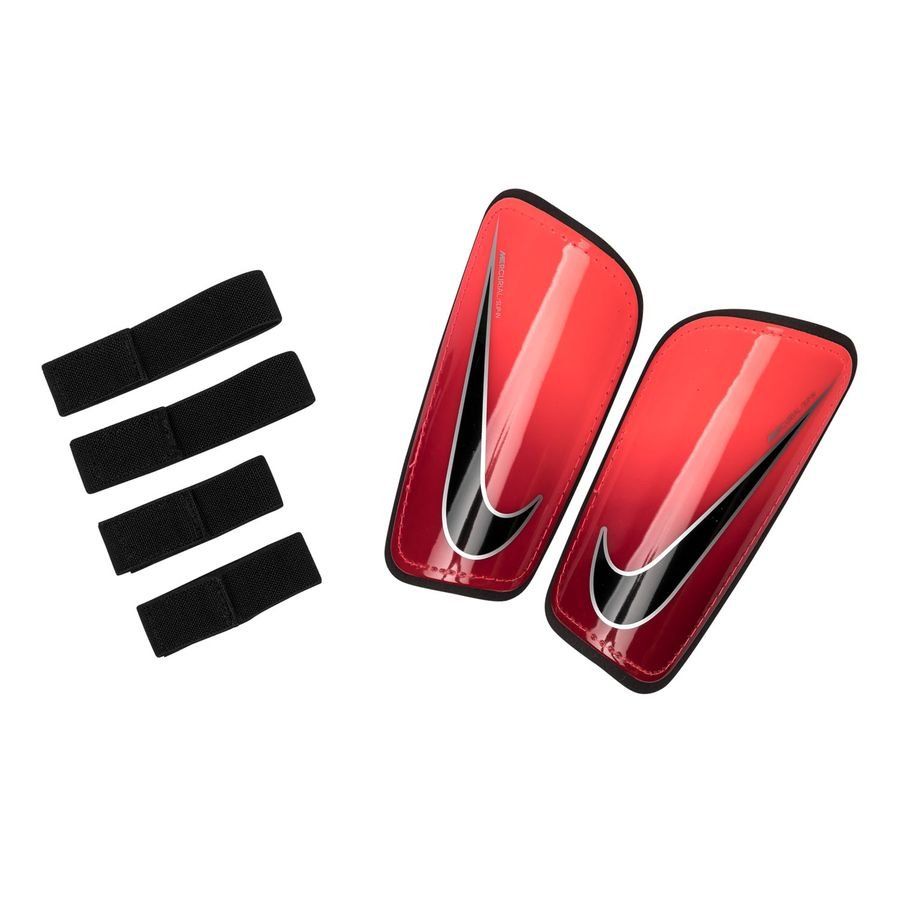 Nike Mercurial Hardshell Soccer Shin Guards - Red/Black