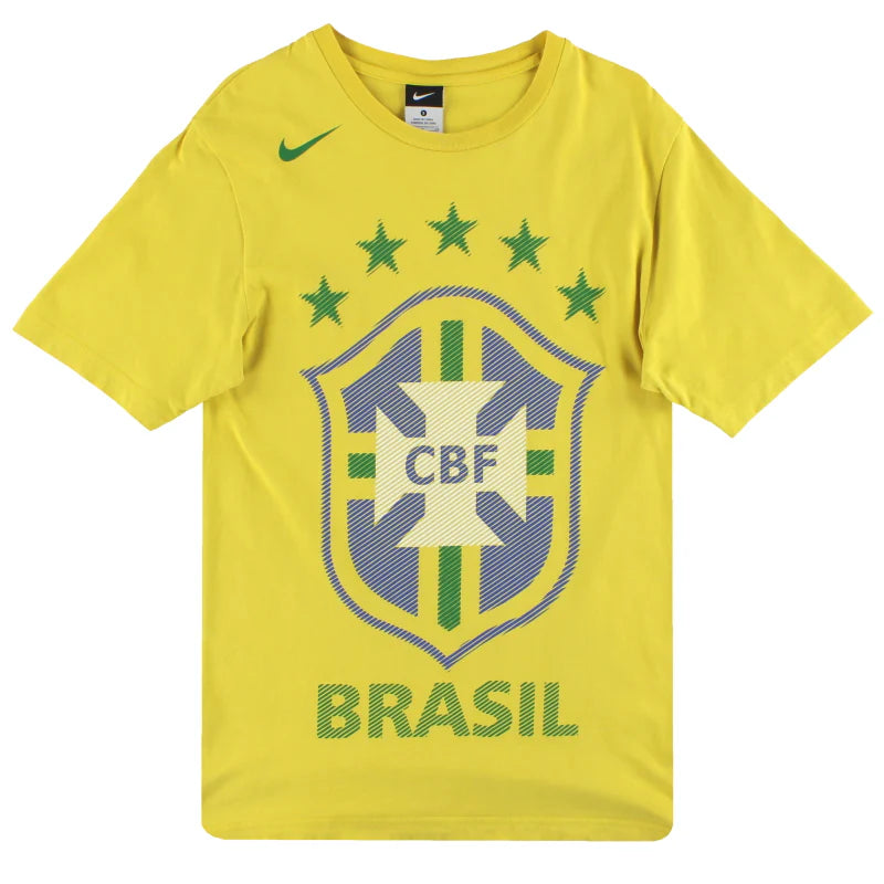 Nike Brazil Core  Men's Soccer  Tee - Yellow