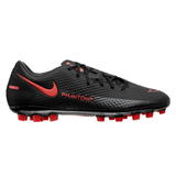 Nike Phantom GT Academy AG Artificial Grass Soccer Cleats - Black/Chile Red/Dark Smoke Grey