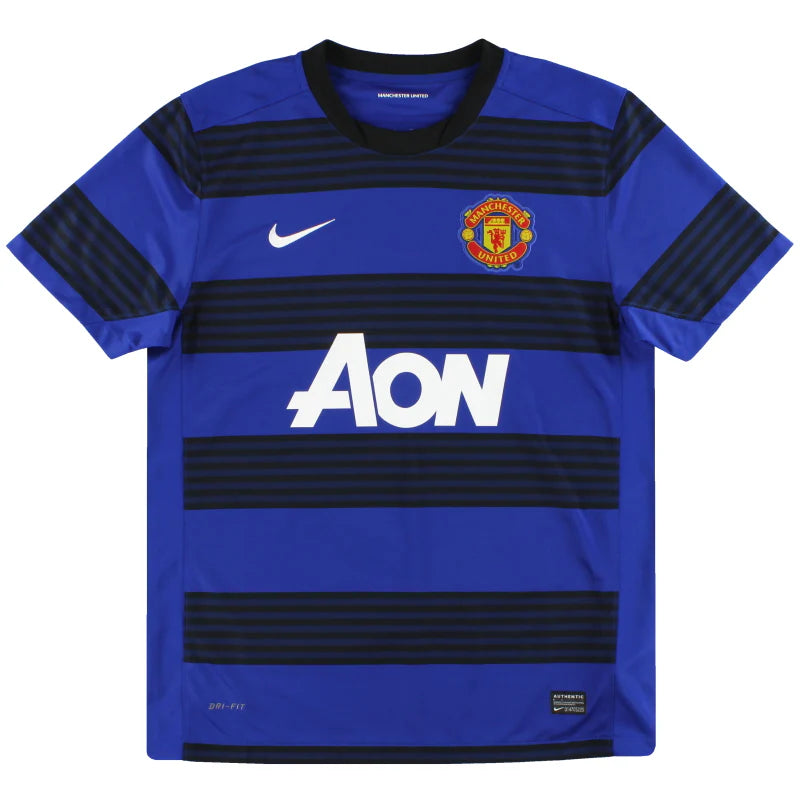 Nike Manchester United Away Youth Jersey 2011-12 - Royal/Black