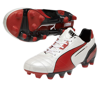 PUMA King FG White/Red