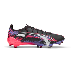 PUMA Ultra 5 Ultimate F1 FG - Botas de fútbol para terreno firme, color negro y blanco