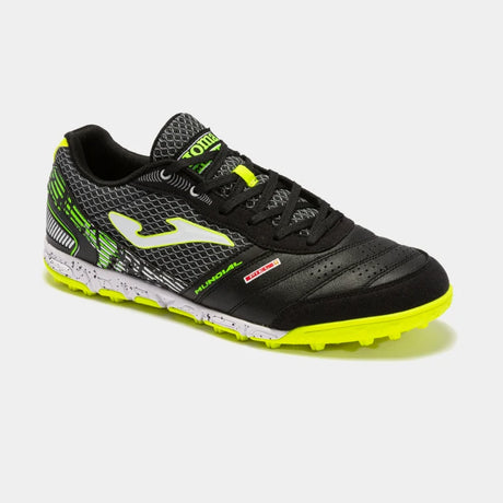 Joma Mundial 2201 TF Men's Soccer Cleats - Black/Fluo Yellow