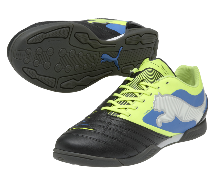 PUMA PowerCat 3 IT Men's Soccer Shoes - Black/Flourece