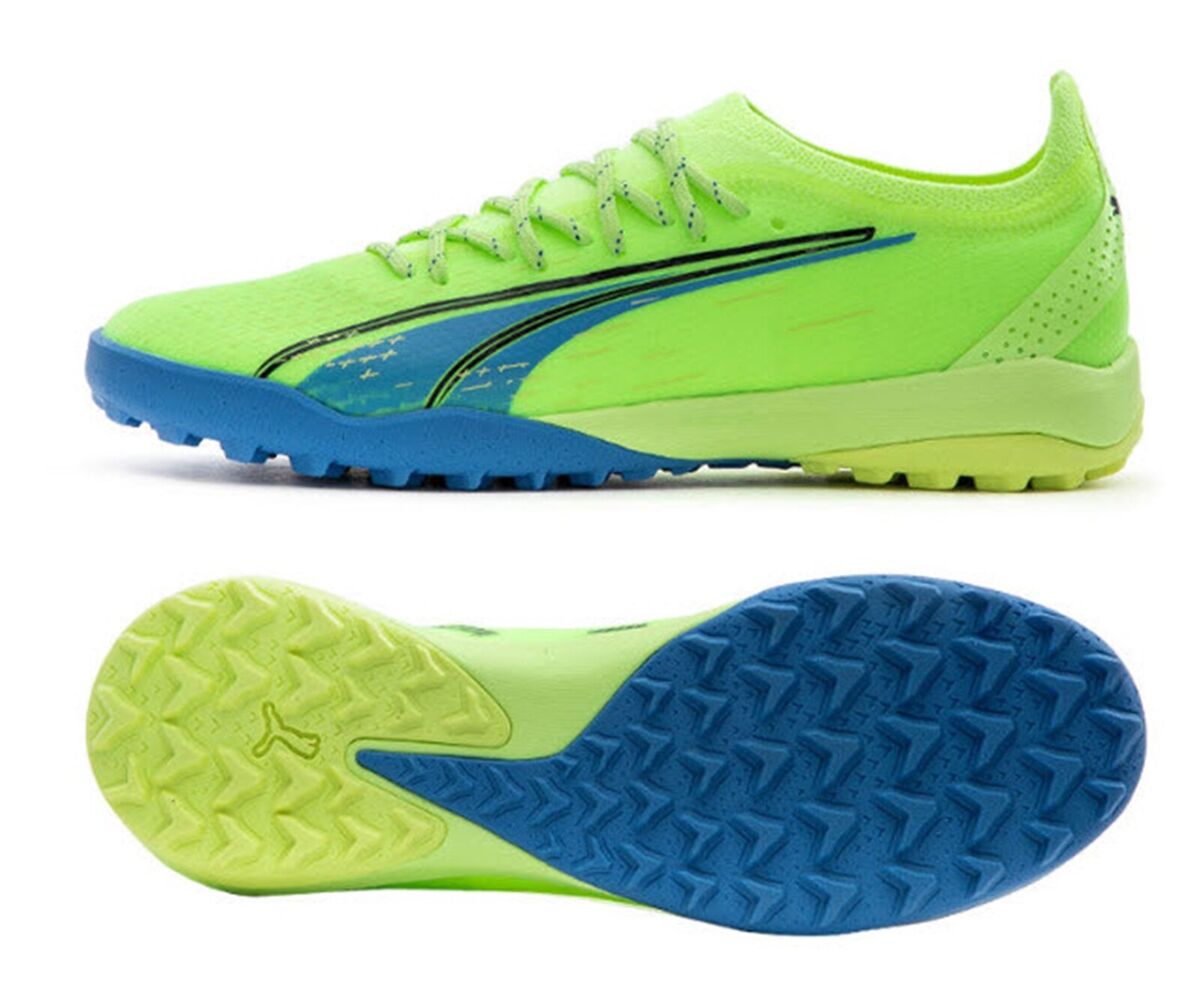 PUMA Ultra Ultimate Cage Turf Soccer Cleats - Fizzy Light/Parisian Night/Blue Glimmer