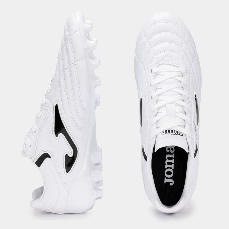 Joma Aguila Cup 2402 AG Men's Soccer Cleats - White/Black