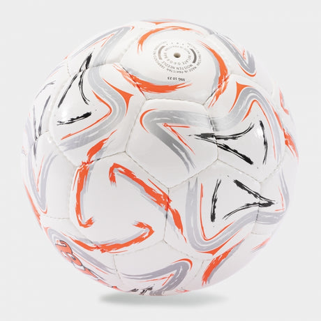 Joma Egeo II Soccer Ball - White/Grey/Fluor Coral