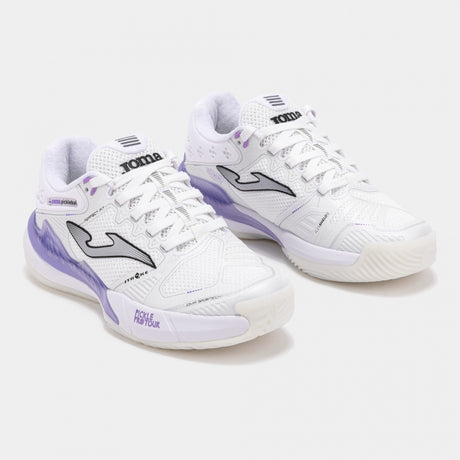 Joma P.Stroke Women's Pickleball Shoes - White/Purple