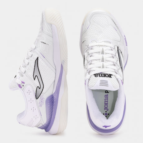 Joma P.Stroke Women's Pickleball Shoes - White/Purple