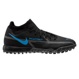 Nike Phantom GT2 Academy DF TF Turf Soccer Cleats - Black/Iron Grey
