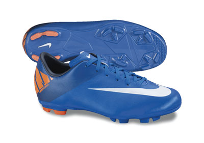 Nike Mercurial Victory FG Youth Soccer Cleats - Royal-White