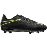Nike JR Hypervenom Phelon II FG Soccer Cleats - Black/Volt
