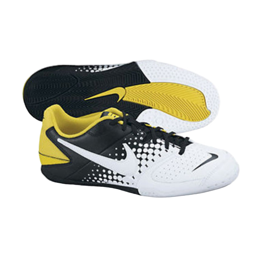 Nike JR 5 Elastico Indoor Soccer Shoes -Black/White/Yellow