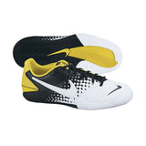 Nike JR 5 Elastico Indoor Soccer Shoes -Black/White/Yellow