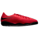 Nike Jr HypervenomX Phelon III IC Indoor Soccer Shoes - Red/Black