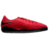 Nike Jr HypervenomX Phelon III IC Indoor Soccer Shoes - Red/Black
