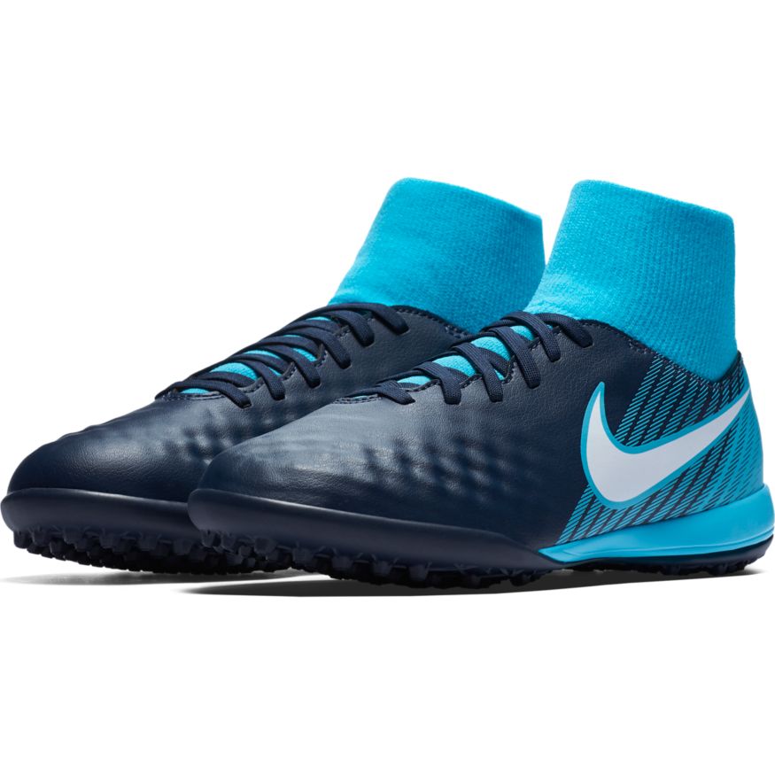Nike Jr Magistax Onda II DF TF OB Obsidian White Gamma Blue 5.5