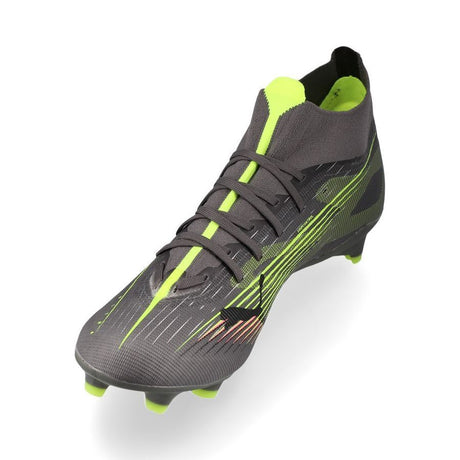 PUMA 5 Match + FG/AG Women's Firm/Multi-Ground Soccer Cleats - Matte Aged Silver/Yellow Alert/Aged Silver