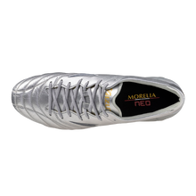 Mizuno Morelia Neo IV Elite FG Terreno firme Plata/Oro