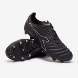 Diadora Brasil Elite LT LP 12 Firm Ground Soccer Cleats - Anthracite/Black/Silver