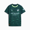PUMA Manchester City 4th Youth Soccer Jersey 26- Green Terrain