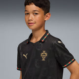 PUMA Portugal Special Edition Youth Soccer Jersey 25/26- Black/Gold