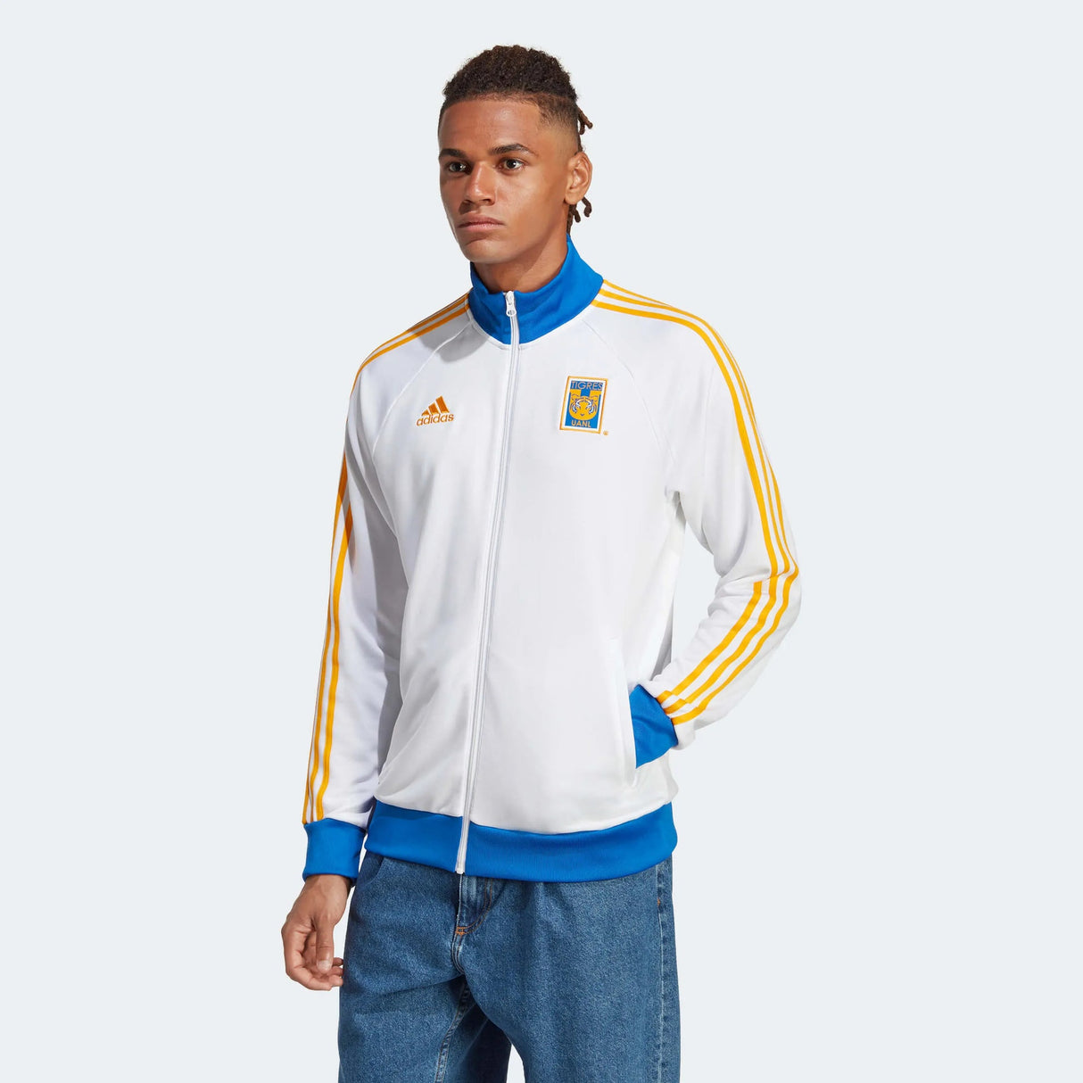 adidas Tigres UANL DNA Track Top - White/Blue/Gold