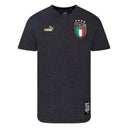 PUMA Italy FTBL Culture Tee - Gris Oscuro Jaspeado/Oro