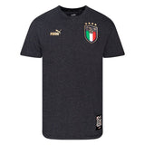 PUMA Italy FTBL Culture Tee - Gris Oscuro Jaspeado/Oro
