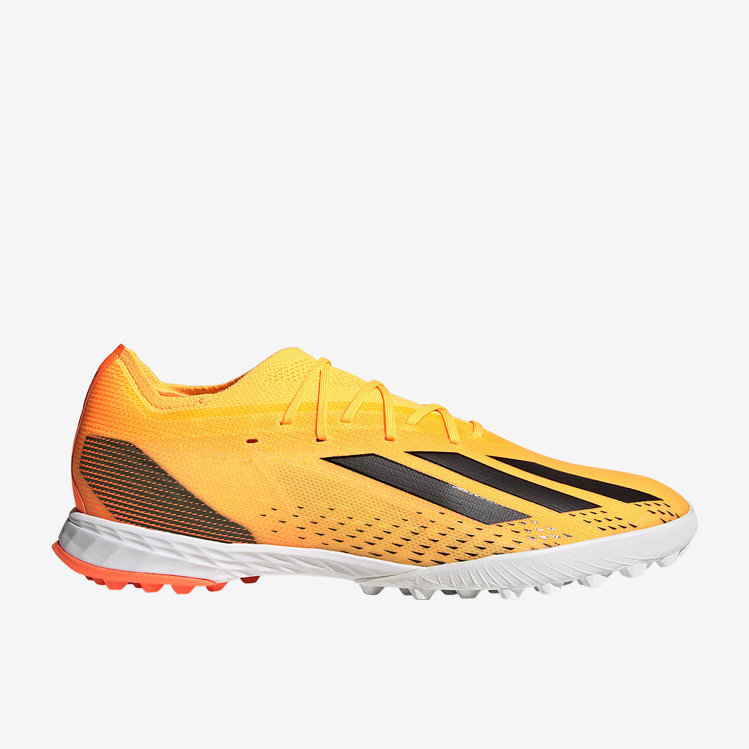 Botines de fútbol adidas X Speedportal.1 TF para césped artificial - Dorado Solar/Negro/Naranja Solar