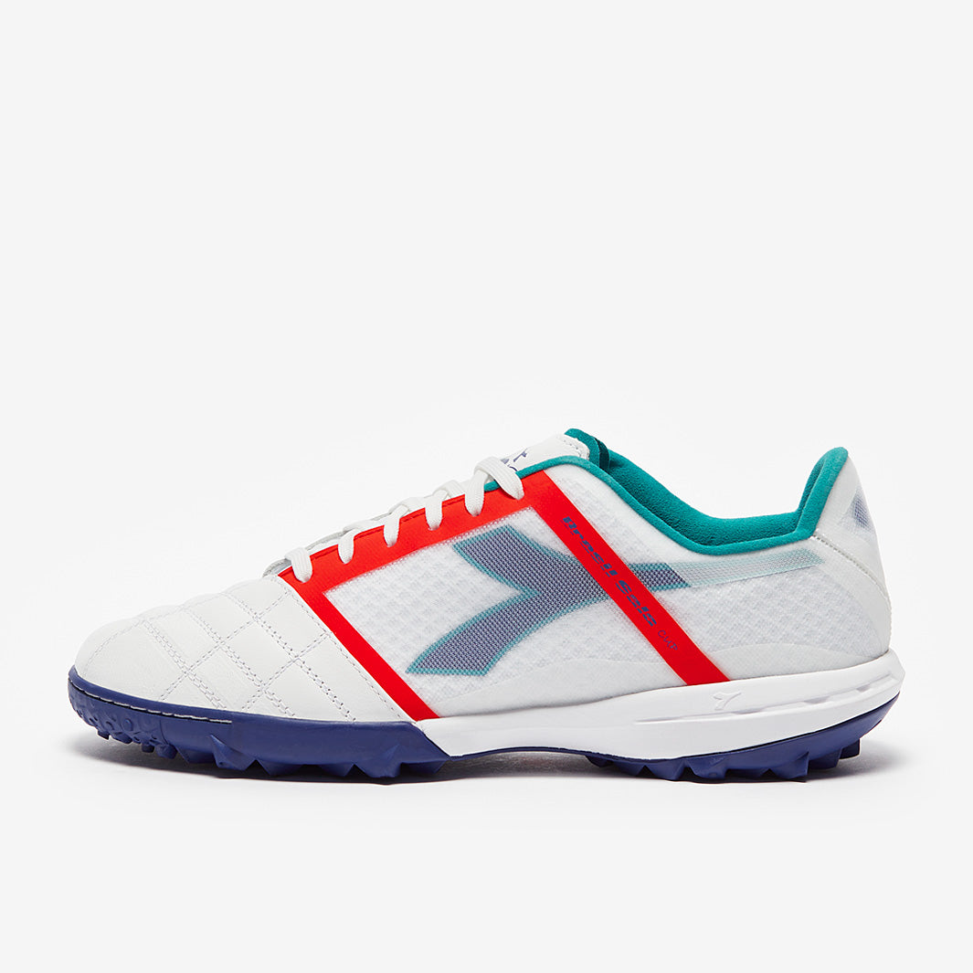 Botas de fútbol Diadora Brasil Sala Cup Turf Blanco/Azul marino 