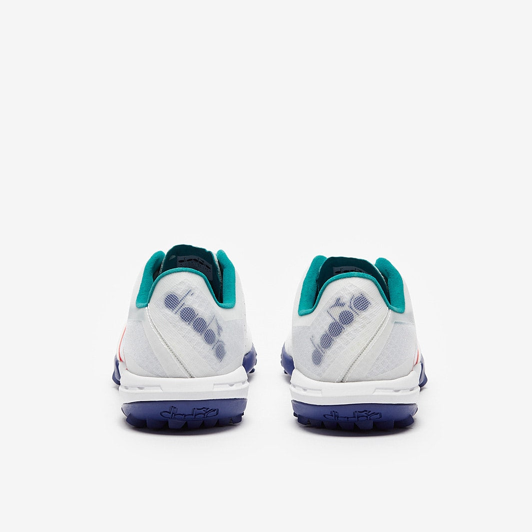 Botas de fútbol Diadora Brasil Sala Cup Turf Blanco/Azul marino 