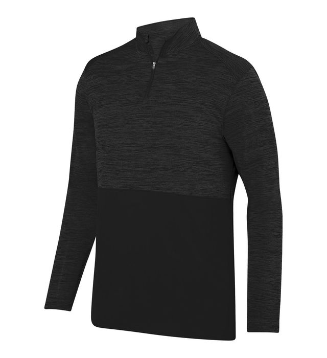 Sudadera Augusta Shadow Tonal Heather con cremallera de 1/4