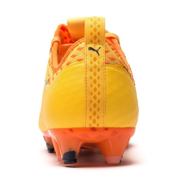 PUMA Evopower Vigor 1 FG Firm Ground Soccer Cleats - Ultra Yellow/Peacoat