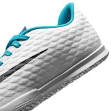 Nike Jr HypervenomX Phade III IC Indoor Soccer Shoes - White/Black/Photo Blue