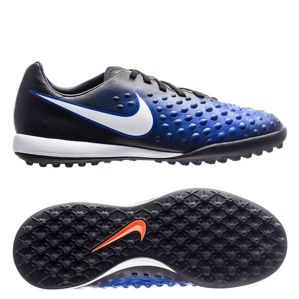 Nike Jr Magista Opus II TF Turf Youth Soccer Cleats - Black/White/Blue