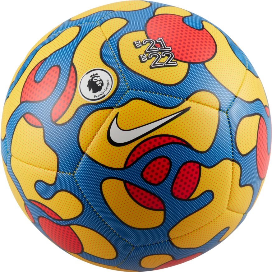 Nike Premier League Pitch Soccer Ball - Yellow/Blue/Cromson