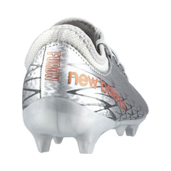 New Balance  Kid's Furon V7 Dispatch JR FG Firm Ground Football Boots Silver
