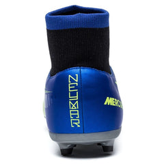 Nike Kids' Neymar Jr. Mercurial Victory VI Dynamic Fit (FG) Firm-Ground Football Boot Racer Blue/Black/Volt