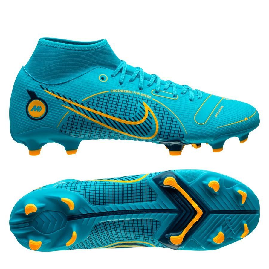 Nike Mercurial Superfly 8 Academy MG Multi-Ground Soccer Cleats Blue/Orange