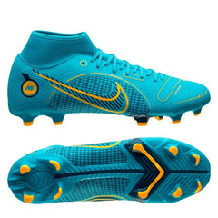 Nike Mercurial Superfly 8 Academy MG Multi-Ground Soccer Cleats Blue/Orange