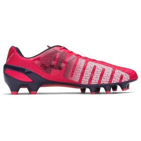 PUMA Evospeed 1.3 FG Firm Ground Soccer Cleats - Bright Plasma/White/Peacoat