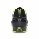 PUMA Evospeed 1.2 FG Firm Ground Soccer Cleats - Black/Fluo Yellow/Brilliant Blue
