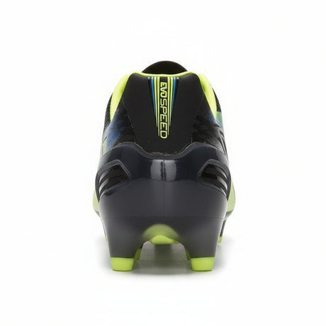 PUMA Evospeed 1.2 FG Firm Ground Soccer Cleats - Black/Fluo Yellow/Brilliant Blue