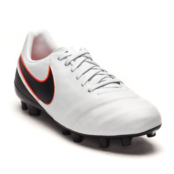 Nike JR Tiempo Legend IV FG Firm Ground Football Boots Pure Platinum/Silver