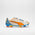 PUMA Evopower 1.2 FG Firm Ground Soccer Cleats - White/Orange Clownfish/Electric Blue Lemonade