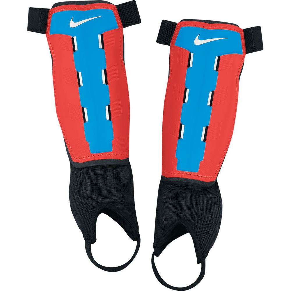 Nike Youth Charge Soccer Shin Guards - Crimson/Cyan