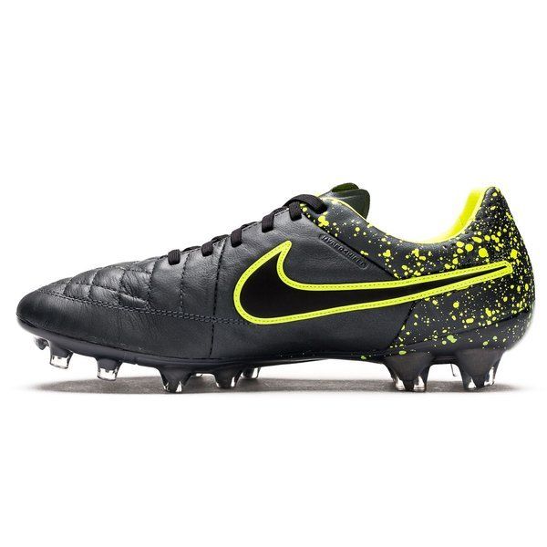 Nike Tiempo Legend V FG Soccer Cleatsh- Anthracite/Volt