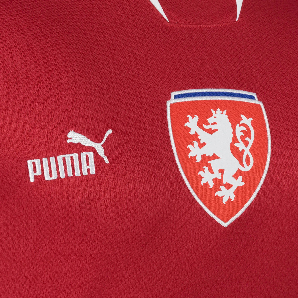 PUMA Men's Czech Republic Home Jersey 22 - Red/White