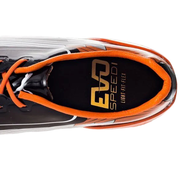 PUMA evoSPEED 1 FG Soccer Cleats - Black/White/Orange